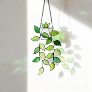Fresh Hanging Green Dill Acrylic Pendant Color Window Style Sunshine Catcher Home Decoration Pendant