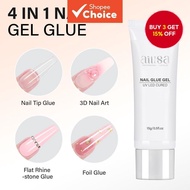 AILLSA Super Strong Gel Nail Glue 15g / 0.5fl.oz for Fake Acrylic Tips, UV Lamp Curing, Long Lasting