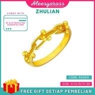 [RG5031] Cincin HARDWARE ZHULIAN Gold Plated Ring Jewellery Cincin Zhulian Original Zhulian Ring