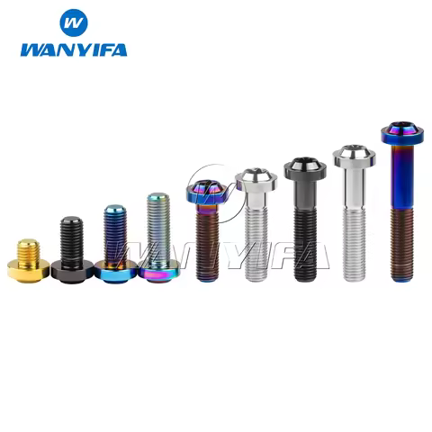 Wanyifa Titanium Bolt M10x10 15 20 25 30 35 40 45 50 60mm T50 Torx Plum Head Screws for Motorcycle C