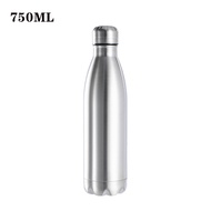 Vacuum Flask Drinkware Outdoor Travel Sports Drink Bottles 500/ 750/1000ML Hot Cold Water Cola Bottle Single Wall Water Bottle Stainless Steel