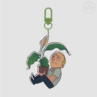 Peace lily keychain 81
