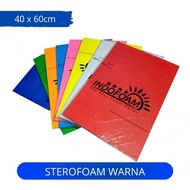 STYROFOAM WARNA / GABUS STYROFOAM LEMBARAN UKURAN 60X40CM