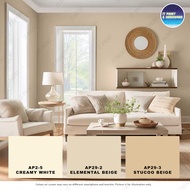 [BEIGE] 5 Liter MCI BAOMA OPTISHEEN & BLUE-I GOLD Easy Clean High Sheen & Matt Interior Paint Cat EL