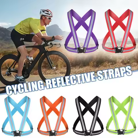 High Visibility Highlight Reflective Straps Multicolors Safety Protection Cycling Reflective Strip B