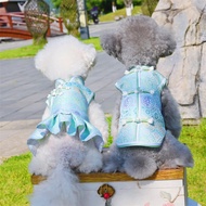 Dog clothes Cat clothes Dog cheongsam skirt pet clothes Chinese style Dog vest Dog dress Dog costume