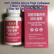 [SSF]Micro Collagen Peptide 500 Dalton - 99% Micro Fish Collagen Peptide, 90 days Volume, Best &amp; Highest absorption rate, Easy Intake, Inner Beauty