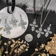 Vintage Cross Necklace Earrings Gothic Grunge Harajuko Punk