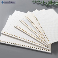 SECRETSPACE A6/A5 Loose Leaf Notebook Refill Spiral Binder Inner Page Grid Blank Line Diary Agenda P