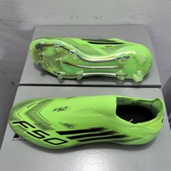 F50 Elite Messi FG 39--45 Green-Black Laceless Men's Soccer Shoes Anti-slip and Wear-resistant Footb