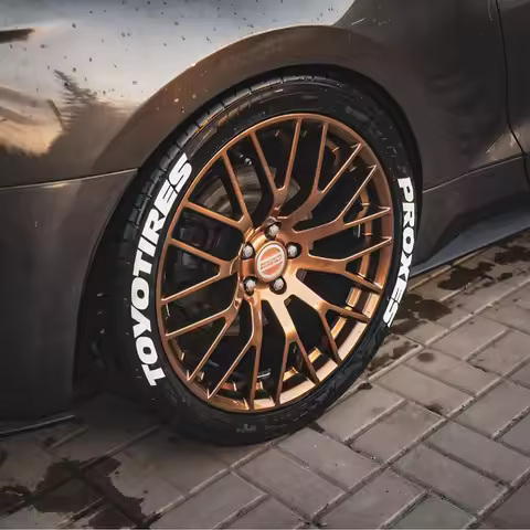 Car Tires Sticker For TOYO Custom Text 3D PVC Tyre Letter Stripe Stickers Universal Tuning Auto Whee