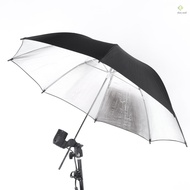 (Docooler)83cm 33in Studio Photo Strobe Flash Light Reflector Black Silver Umbrella
