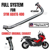 Sym Adxtg400 Exhaust Pipe Muffler Full System Exhaust Adxtg 400 Slip on Header Adxtg400