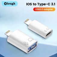 Elough ชนิด C อะแดปเตอร์สำหรับ iOS Lightning ตัวผู้เป็น USB อะแดปเตอร์3.0ตัวเมียที่ชาร์จเร็วอะแดปเตอร์หูฟังสำหรับ iPhone