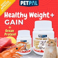 Petpal Healthy Weight+ Gain Cat Supplement | Appetite Booster, Marine Protein Gain, Muscle Building