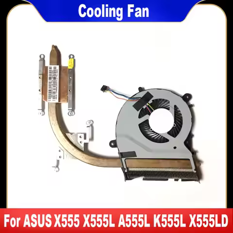 Original For ASUS X555 X555L A555L F555L K555L X555LD X555LP X555LJ X555LF Laptop Cooling Fan With H