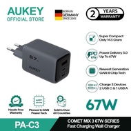 AUKEY COMET PA-C3 MIX 3 67W Gray USB CHARGER