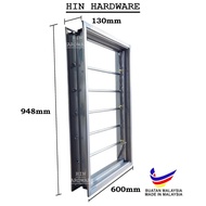 HIN [1 Unit Per Order] SIRIM Metal Window Frame 6D1L 7D1L 8D1L EG 0.8mm x 130mm x 42mm | Frame Nako