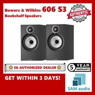 [🎶SG] Bowers &amp; Wilkins 606 S3 Bookshelf Speakers - 1 Pair (B&amp;W)