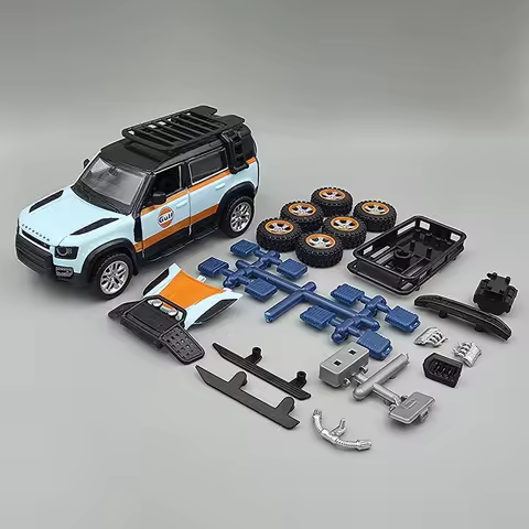 1:43 Land Rover Defender 110 Off Road SUV Alloy Metal Diecast Model Cars Assembly Model Kit Home Des