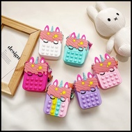 Fionfashion_mall TT-3037 pop it bag unicorn bag pop it wallet Messenger Bag Shoulder Bag