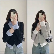 Big size striped sleeveless t-shirt 45-85kg (573) made of elastic material, long sleeves, elegant an