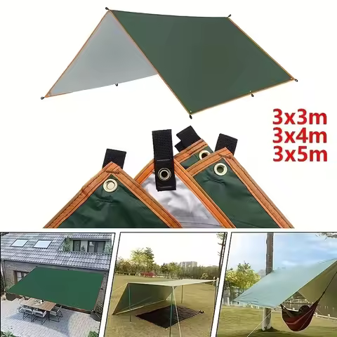 5x3m 4x3m 3x3m Waterproof Tarp Tent Shade Ultralight Garden Canopy Sunshade Outdoor Camping Awning T