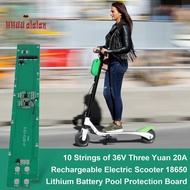 10 Strings of 36V Three Yuan 20A Rechargeable Electric Scooter 18650 Lithium Battery Pool Protection