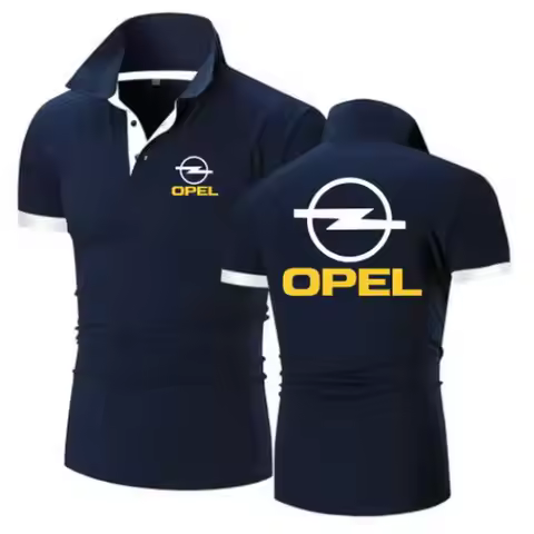 New Casual Fashion Men Polo OPEL Car TShirts Polo Shirts Men's Short Sleeve POLOS Lapel Tops Tee Siz