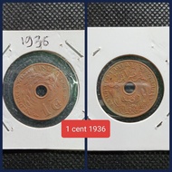 koin kuno benggol 1 cent 1936