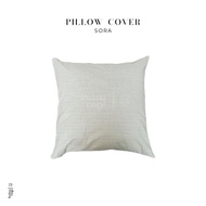 Kutsurogi Sofa Cushion Cover / Cushion Cover Linen Polyester Sora Motif Color natural Sizes 30x50, 4