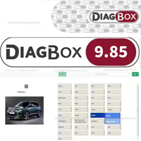 Cars diagnostic software Diagbox V9.85 work with PP2000 Le-xia3 For Peo-geot For Cit-roen Resets Ada