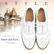 Imported Women's Oxford Shoes Plus Size Flats Shoes Women Genuine Leather Oxford Shoes For Women Bri