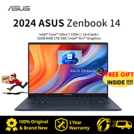 2024 ASUS Zenbook 14 Laptop/ASUS Zenbook Laptop/ASUS Lingyao 14/ASUS Laptop/ASUS Intel Core Ultra7 155H 32GB RAM 1TB SSD Notebook/ASUS Laptop14inch 2.8K 120Hz OLED Screen/华硕灵耀14/华硕笔记本电脑