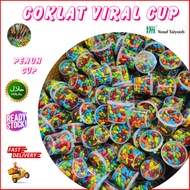 COKLAT VIRAL CUP (PENUH CUP) Chocolate Doorgift Gift Murah Snack Goodies Kuaci Jajan Birthday Candy 