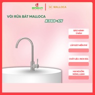 Vòi rửa chén inox 304 Malloca K569-SN – 2 đường nước Nóng Lạnh – Bộ lọc chống văng - BST