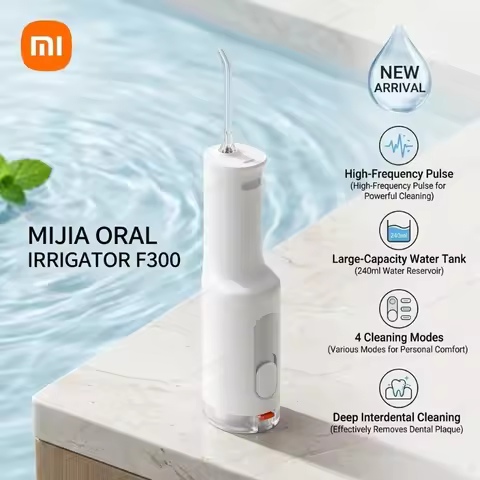 Xiaomi Oral Irrigator F300 Dental Jet Water Flosser Teeth Whitening Buccal Tooth Cleaner Waterpulse 
