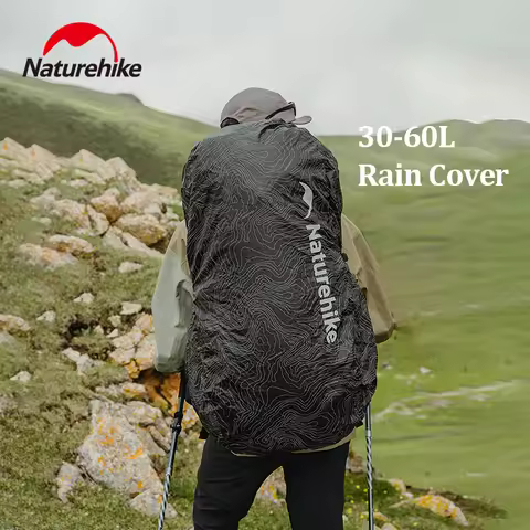 Naturehike 30L-60L Waterproof Backpack Rain Cover Reflective Backpack Raincover Outdoor Camping Hiki