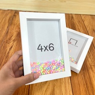 กรอบรูปเม็ดโฟม กรอบเขย่า 3x4 , 4x4 , 4x6 , 5x7 กรอบลึก1 ซ.ม. แถมเม็ดโฟมฟรี