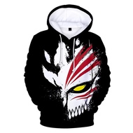 Hot Anime Bleach Hoodies Harajuku Bleach Sweatshirt Pullovers Clothes