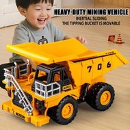 Children's Simulation Heavy Industry Mining Vehicle, Inertial Dump Truck, Toy Sand And Gravel Truck 