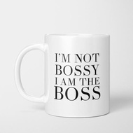 Im not bossy im the boss 杯子老板專用水杯 陶瓷美式咖啡馬克杯