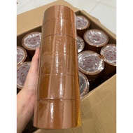 KSATRIA Tape Clear & Brown 45mm x 90Yard (1 Slippers) 6 Pcs (ECONOMICAL)