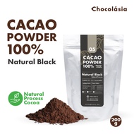 ผงคาเคา สกัดเย็น สูตร05 เนเชอรัล แบล็ค ขนาด 200 กรัม Cacao Powder Natural Black No.05 (Superfood) โกโก้คีโต CHOCOLASIA