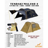 TENDA CAMPING TENT CAPACITY 4 PEOPLE BORNEO 4 TENDAKI NSM 4 DOUBLE LAYER CAMPING TENT