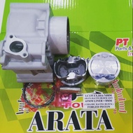 LC135 Ex.Dia-74mm Arata Racing Block Assy 65mm + 6mm /66mm Liner + 8mm (Ceramic Racing Block ) Forged piston