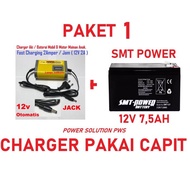 Pkt Charger + Battery SMT 12v 7Ah 7.5Ah Pliko Children's Toy Car Motorcycle