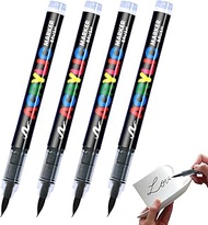 Set of 4 textile dyes, black, textile pens machine washable, fabric pens machine washable for T-shir