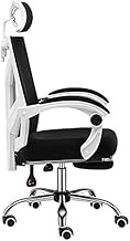 Pc Gaming Chair Footrest Lift Competitive Home Computer Backrest Rotary Esport Ergonomic Seat for Game Break Gaming chair (Color : Black white frame)