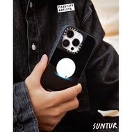 CASECASE X Suntur I've found happiness in sadness Magnetic suction Black&Sliver iPhone Case IPhone 1